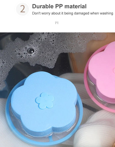 2 Pcs Floating Pet Fur Catcher Laundry Lint Pet Hair Remover For Washing Machine